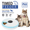 Seis refeições alimentador automático por atacado Auto Smart Smart Cachorro Pet Cat Cat Alimento Molhado Recipiente Timer Distribuidor de Timer alimentador